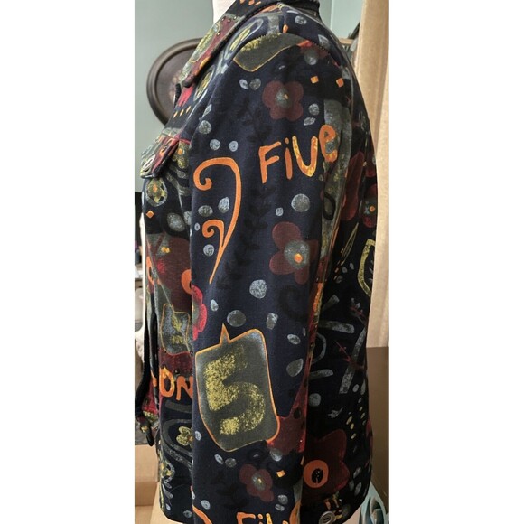 Zoe Michael Phillips Womens Medium Heavy Shirt Button Jacket Pockets Long Sleeve - Picture 2 of 6